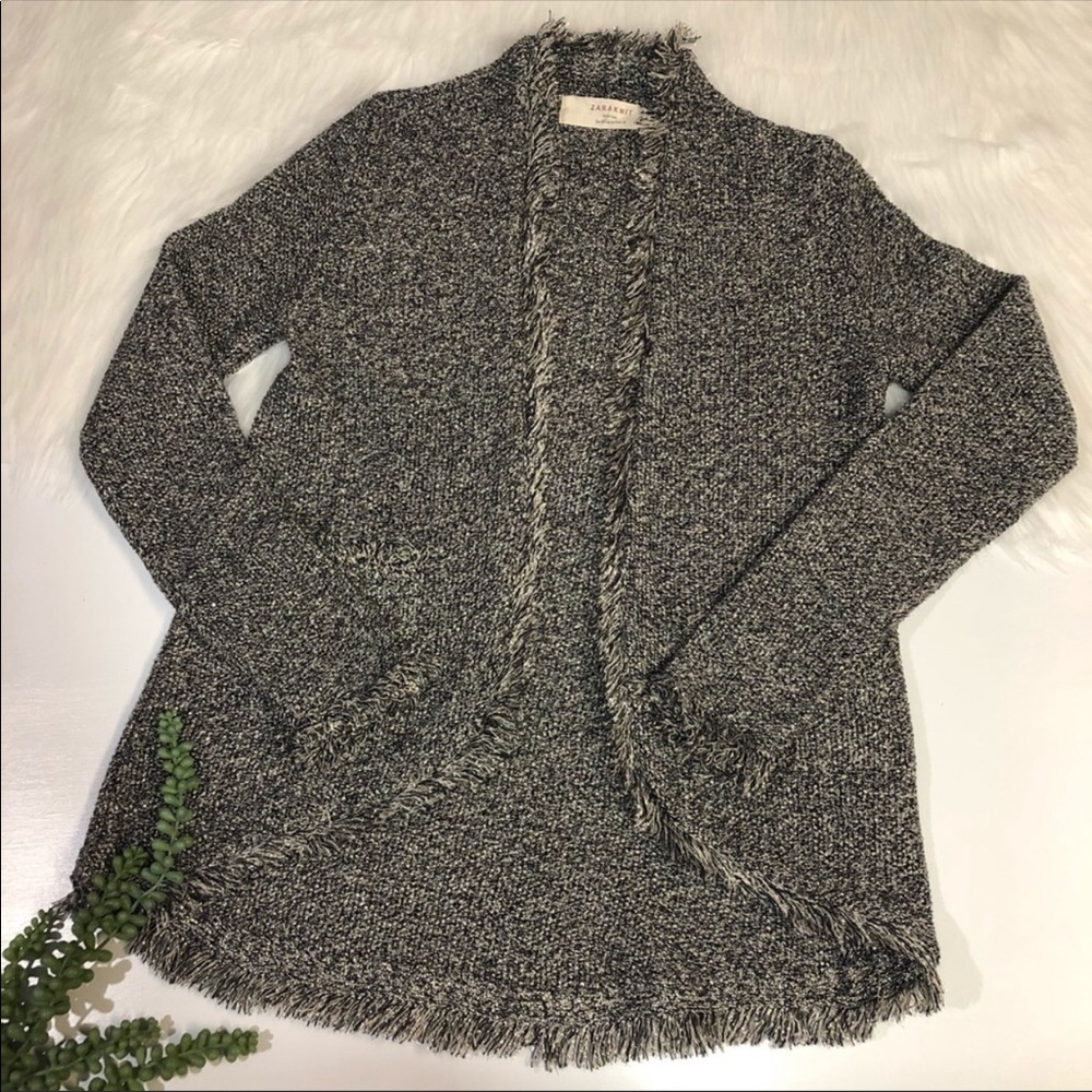 Zara Knit Metallic Cardigan | Size Medium